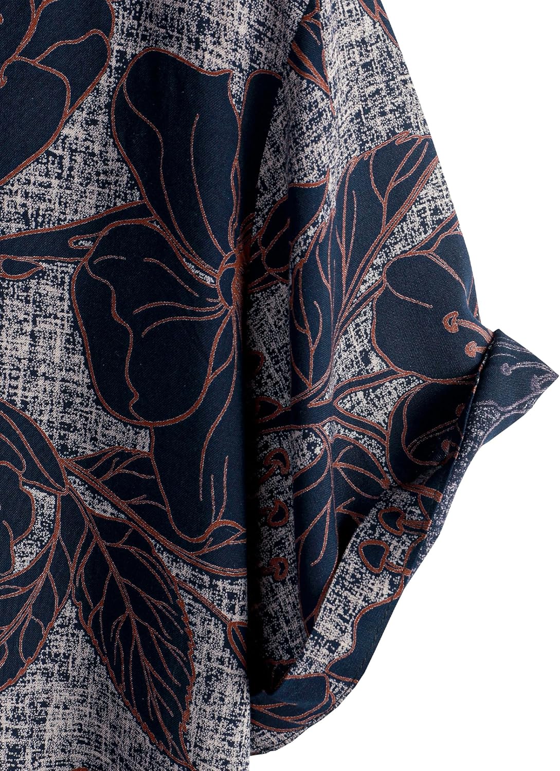 Herren Kurzarm Hawaiihemd - Freizeit Blumen Tropical Strandhemd - Bild 126 von 129