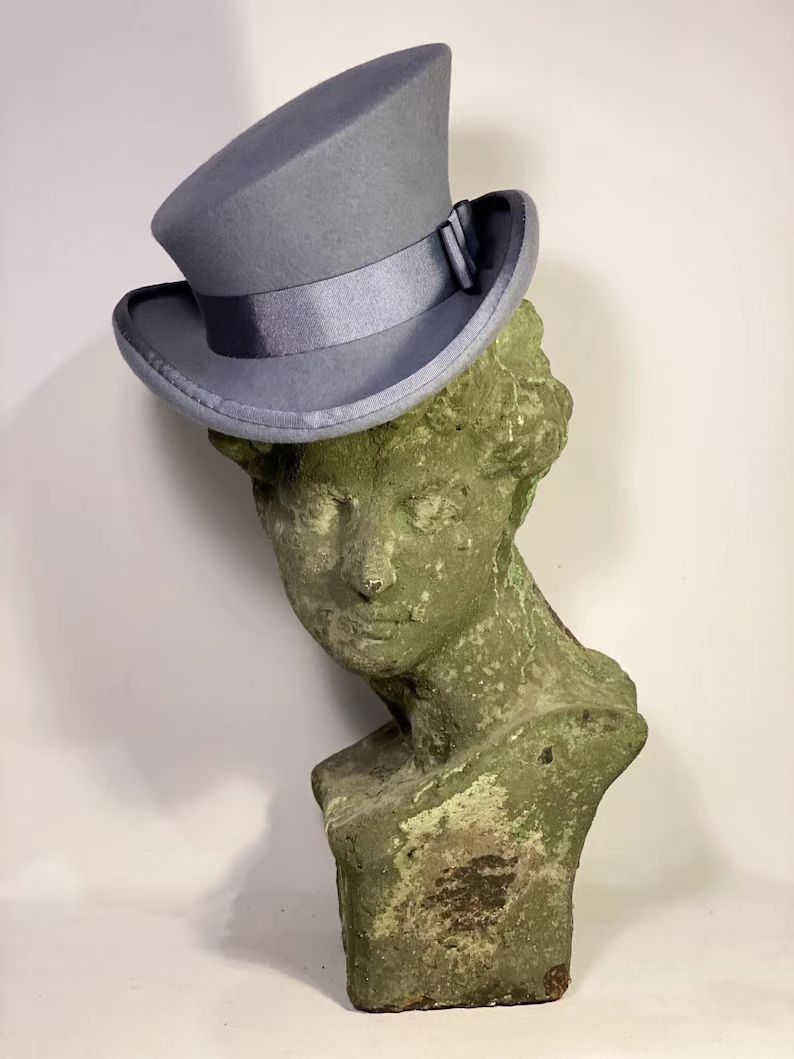 Asymmetric Top Hat Wool Hat Women Men Unisex Hat Steam Punk Hat Top Hat Fashion - Picture 28 of 29