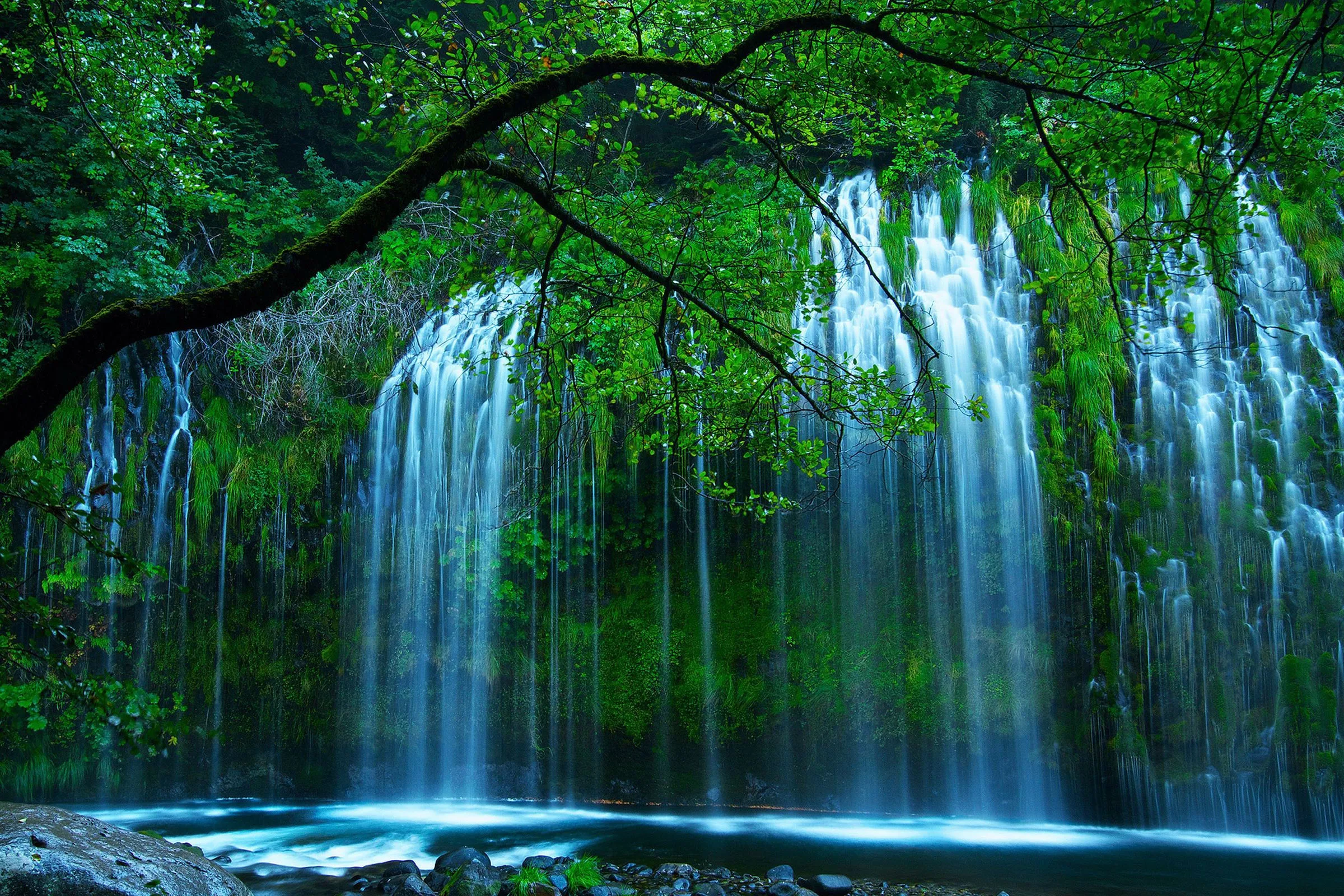 Landscape Natural Waterfall Canvas Painting Mural Poster Prints Home Decor - Bild 13 von 17