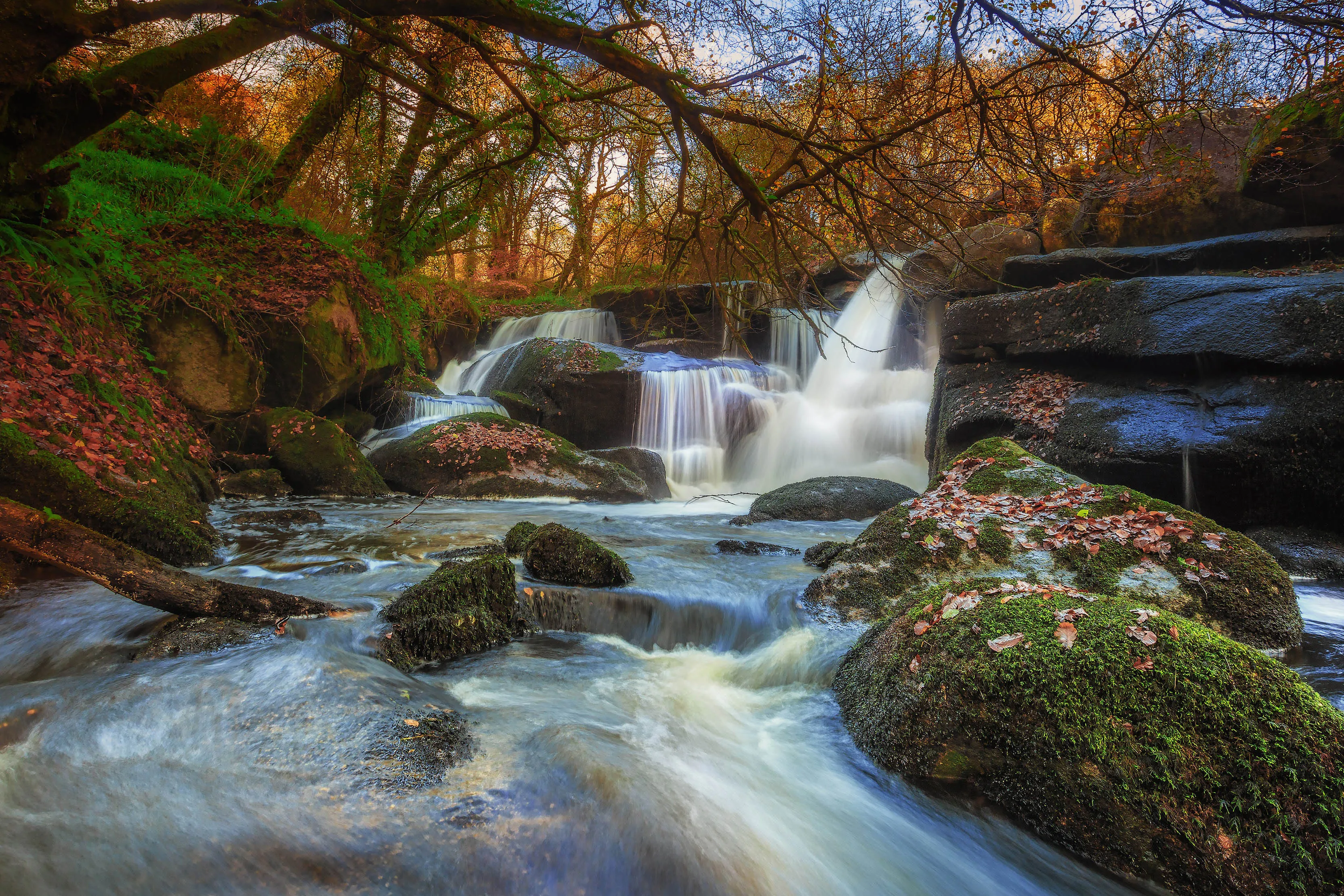 Landscape Natural Waterfall Canvas Painting Mural Poster Prints Home Decor - Bild 17 von 17