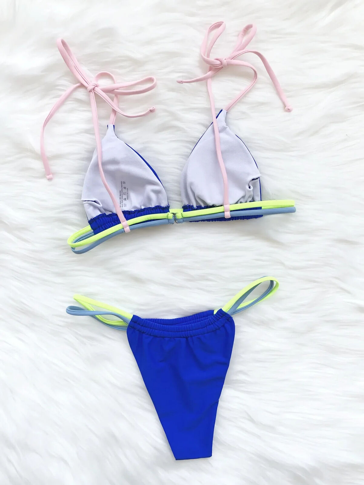 New Womens Sexy Triangle Push Up Bikini Swimwear String Swimsuit Thong Bathing - Picture 29 of 49