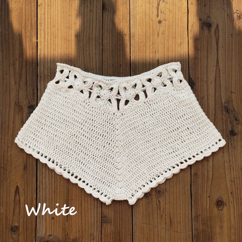 Handmade crochet sexy bikini beach crochet swim trunks