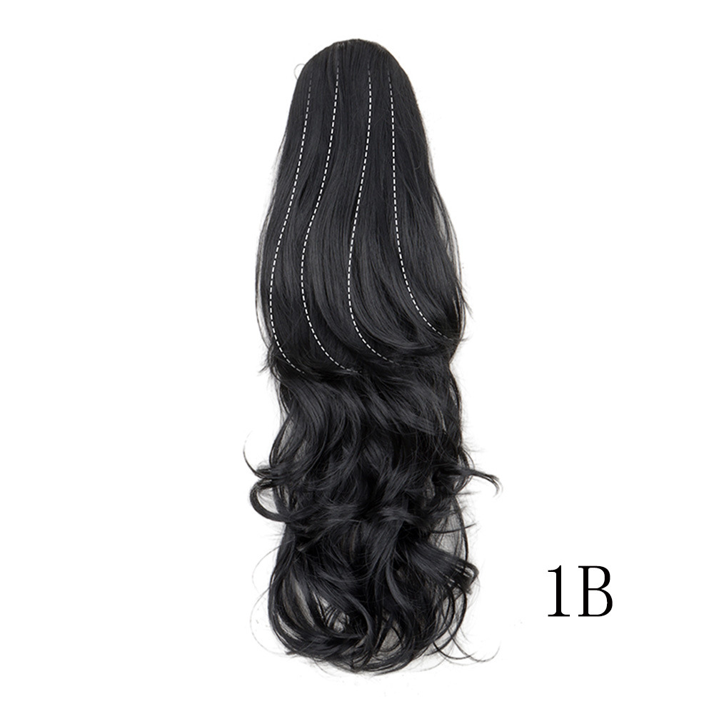 Layered Drawstring Curly Hair High Ponytail Wig Drawstring Big Wavy Ponytail - Bild 12 von 17