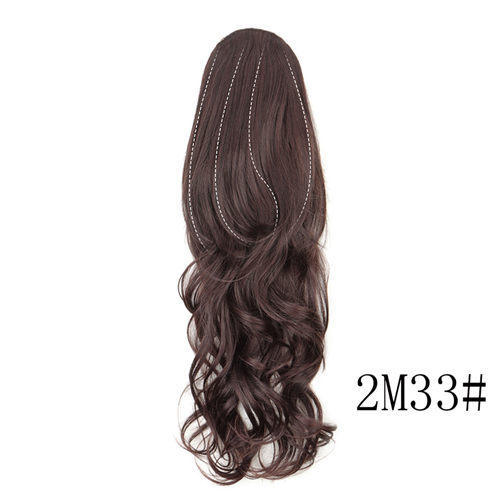 Layered Drawstring Curly Hair High Ponytail Wig Drawstring Big Wavy Ponytail - Bild 14 von 17