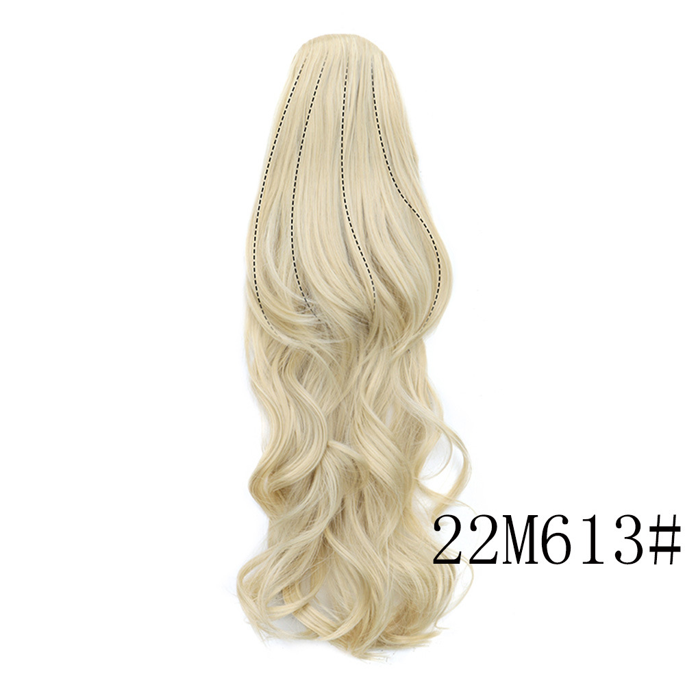 Layered Drawstring Curly Hair High Ponytail Wig Drawstring Big Wavy Ponytail - Bild 15 von 17