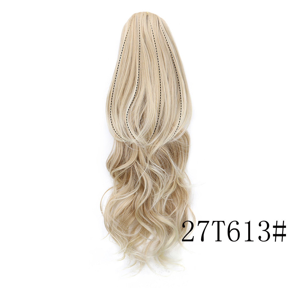 Layered Drawstring Curly Hair High Ponytail Wig Drawstring Big Wavy Ponytail - Bild 16 von 17