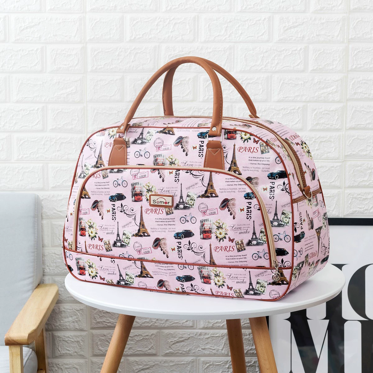 Ladies Large Capacity Handbag Overnight Travel Weekend Holdall Hand Luggage Bags - Picture 31 of 31