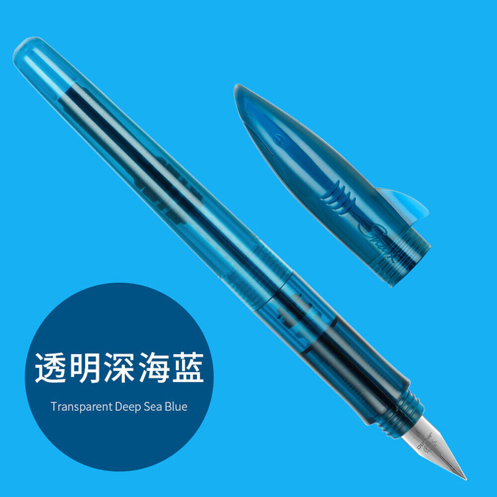 Jinhao F/0.5mm Fountain Pen Shark Pen Cap Writing Gift Students practicing#ZH - Picture 9 of 20