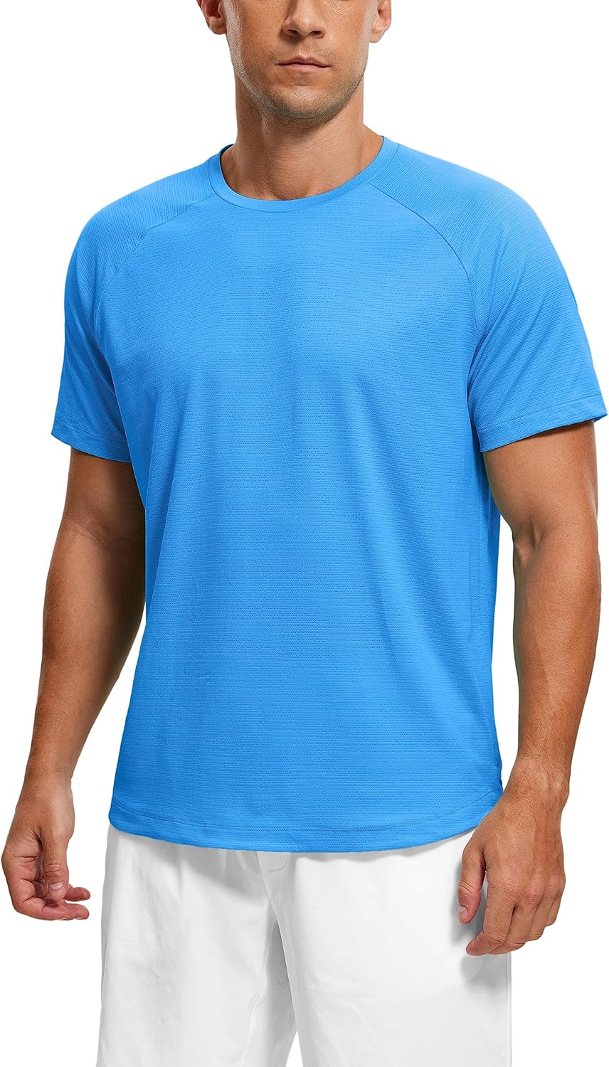 Leichte sportliche Herren T-Shirts Laufen Trainingsshirt Kurzarm Gym Tops - Bild 38 von 54