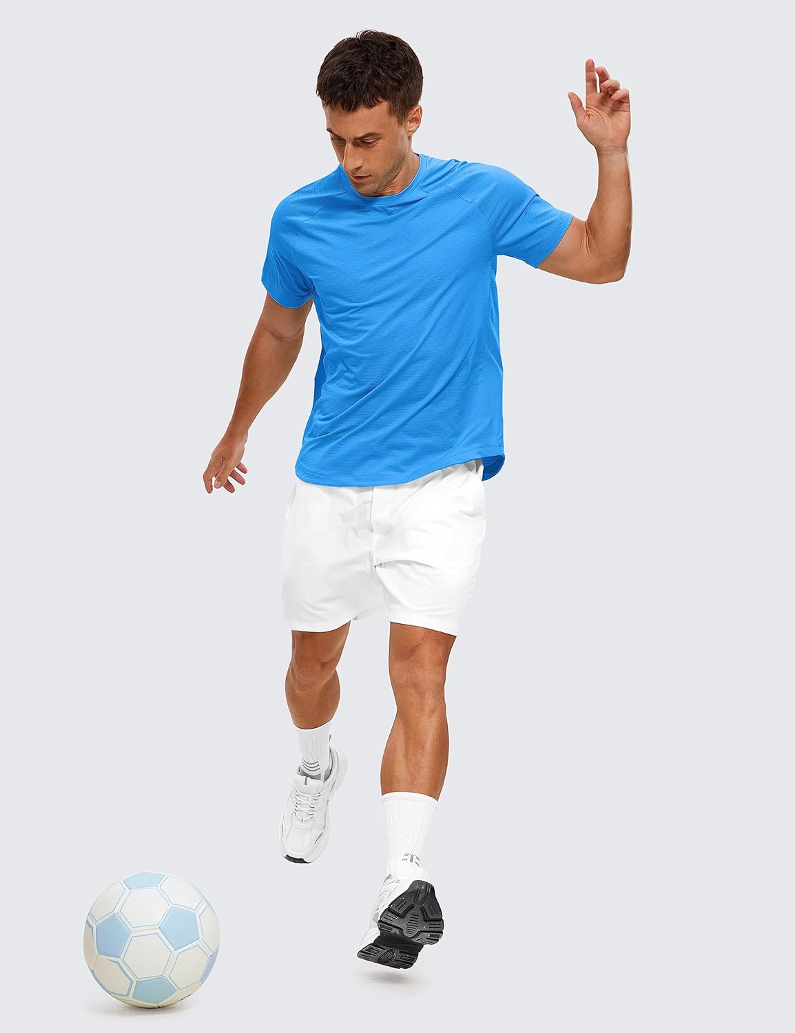 Leichte sportliche Herren T-Shirts Laufen Trainingsshirt Kurzarm Gym Tops - Bild 40 von 54
