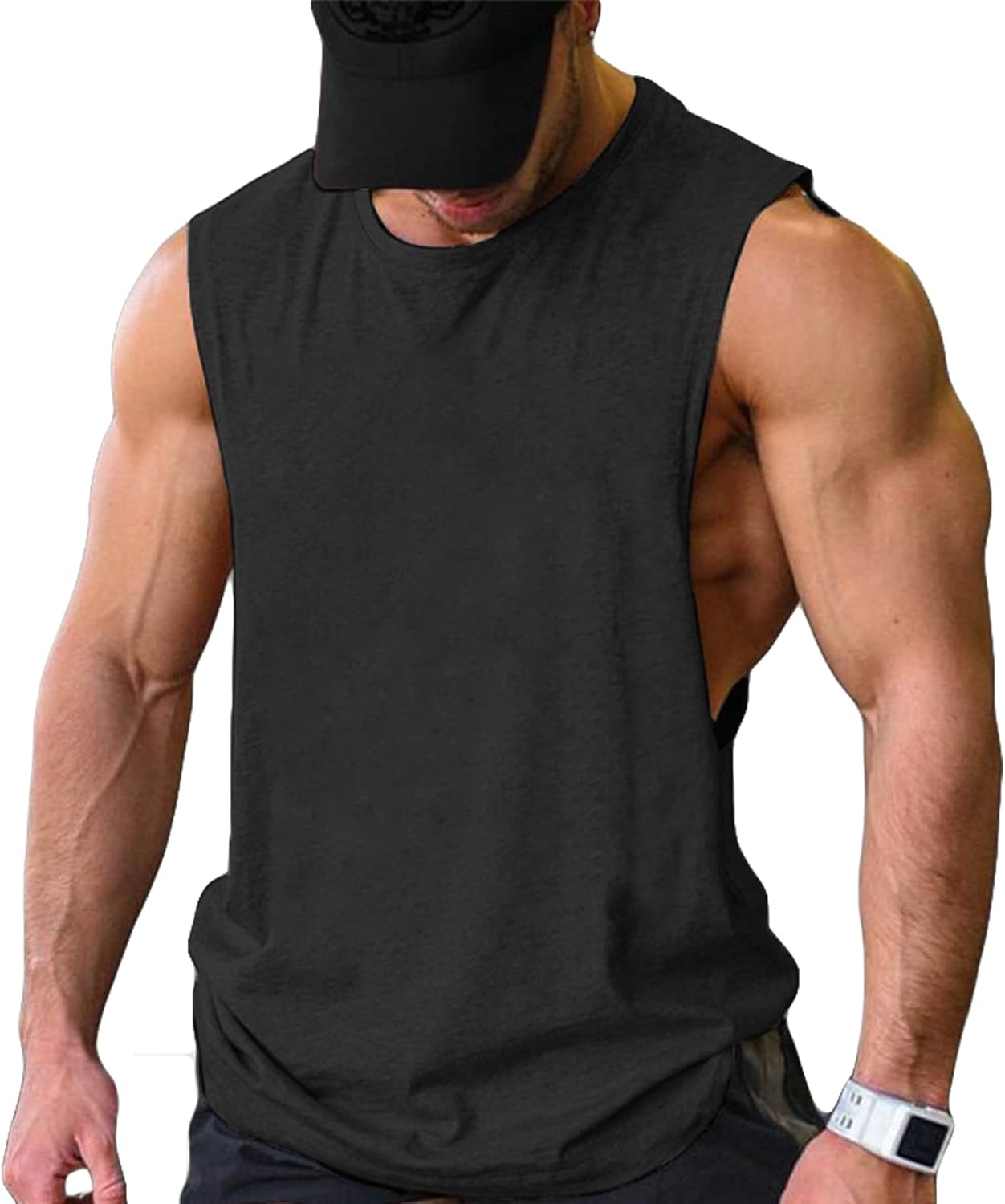 Herren Training Tank Top Gym Bodybuilding Ärmellos Muskel T-Shirts Abgeschnittene Shirts - Bild 31 von 117