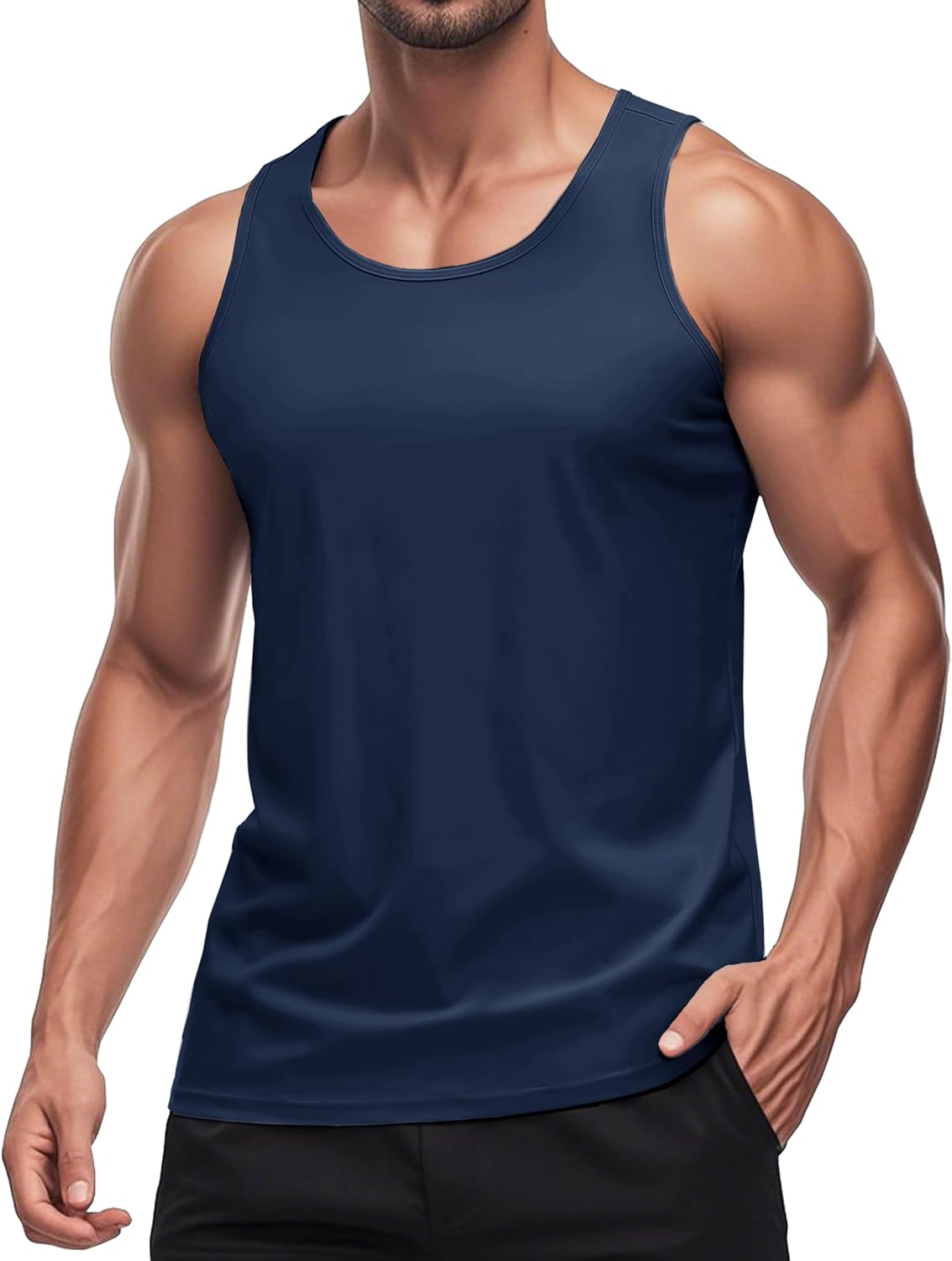 Herren Tank Top schnelltrocknend Sommer Training Muskel ärmellose Shirts für Bodybuilding - Bild 30 von 137