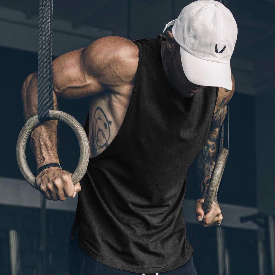 Herren Training Tank Top Gym Bodybuilding Ärmellos Muskel T-Shirts Abgeschnittene Shirts - Bild 33 von 117