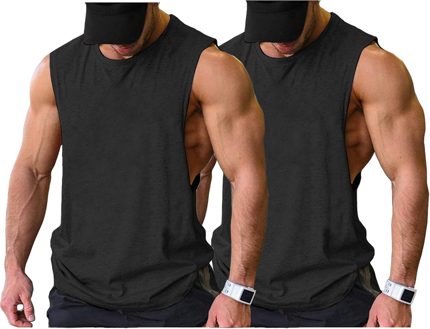 Herren Training Tank Top Gym Bodybuilding Ärmellos Muskel T-Shirts Abgeschnittene Shirts - Bild 37 von 117