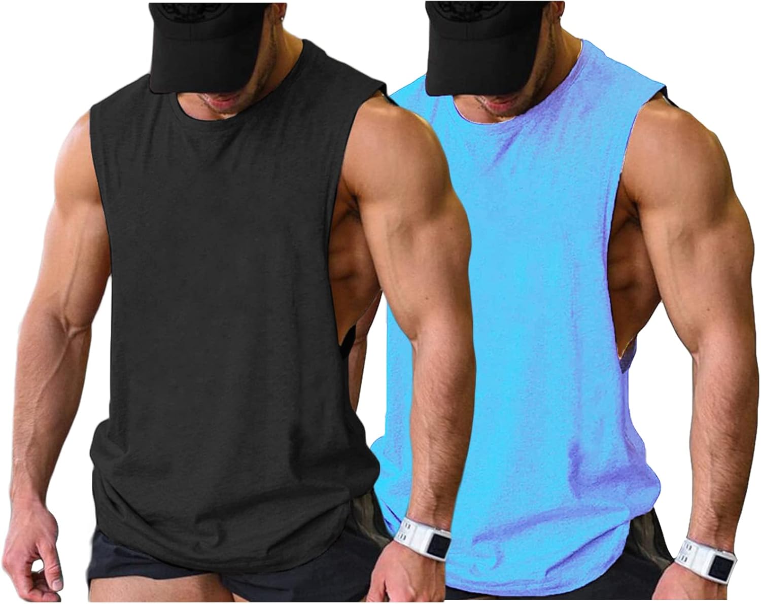 Herren Training Tank Top Gym Bodybuilding Ärmellos Muskel T-Shirts Abgeschnittene Shirts - Bild 42 von 117