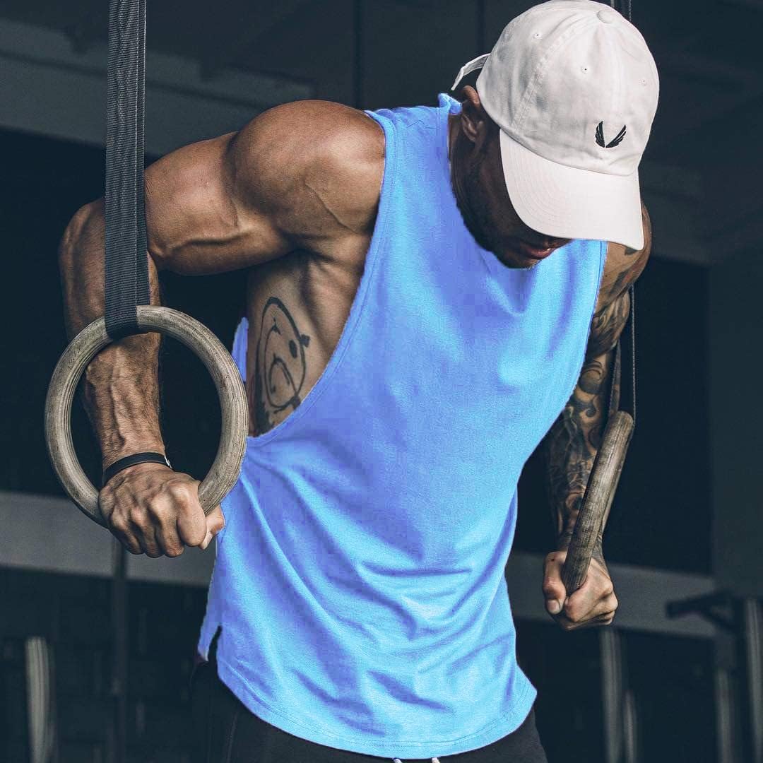 Herren Training Tank Top Gym Bodybuilding Ärmellos Muskel T-Shirts Abgeschnittene Shirts - Bild 44 von 117
