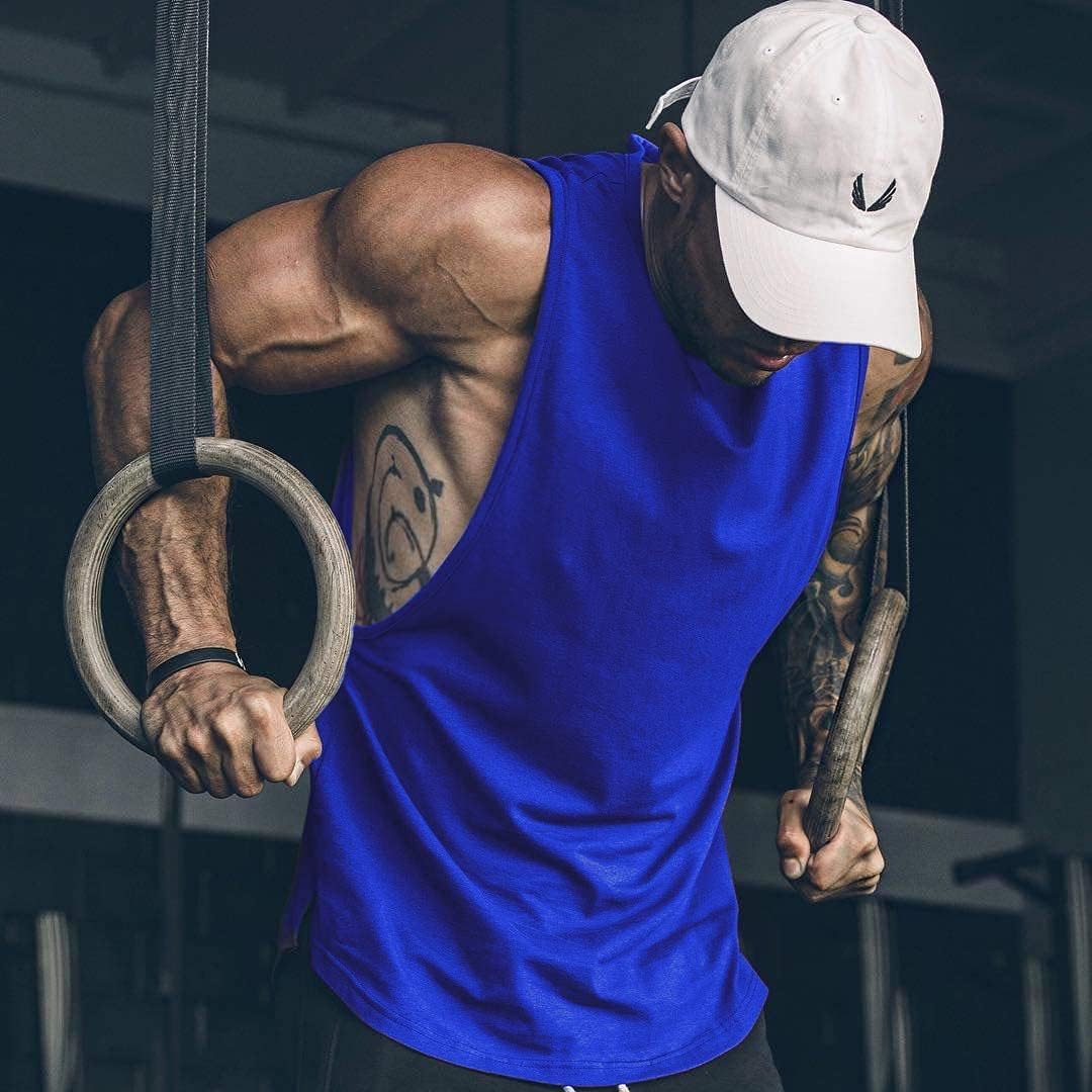 Herren Training Tank Top Gym Bodybuilding Ärmellos Muskel T-Shirts Abgeschnittene Shirts - Bild 49 von 117