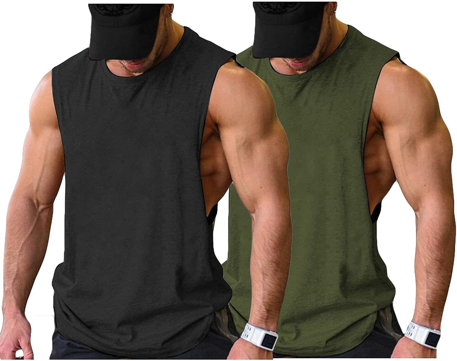 Herren Training Tank Top Gym Bodybuilding Ärmellos Muskel T-Shirts Abgeschnittene Shirts - Bild 57 von 117