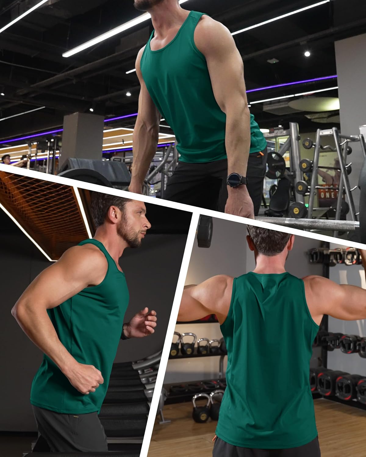 Herren Tank Top schnelltrocknend Sommer Training Muskel ärmellose Shirts für Bodybuilding - Bild 51 von 137