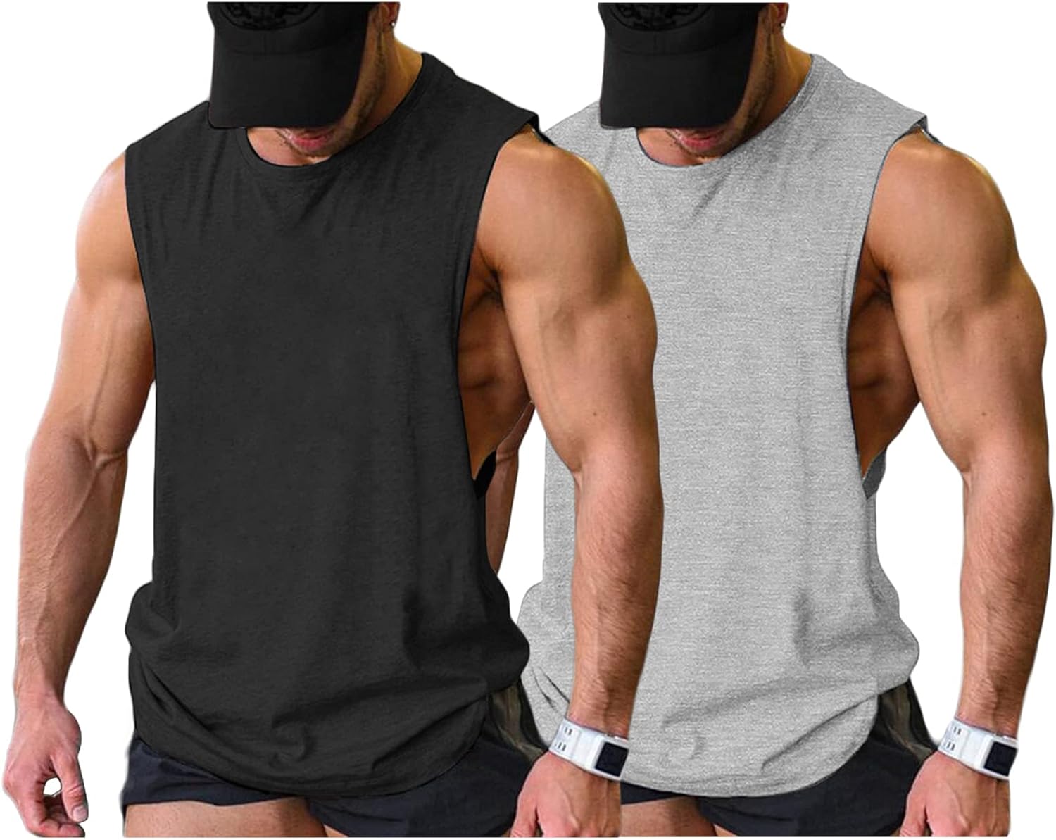 Herren Training Tank Top Gym Bodybuilding Ärmellos Muskel T-Shirts Abgeschnittene Shirts - Bild 60 von 117