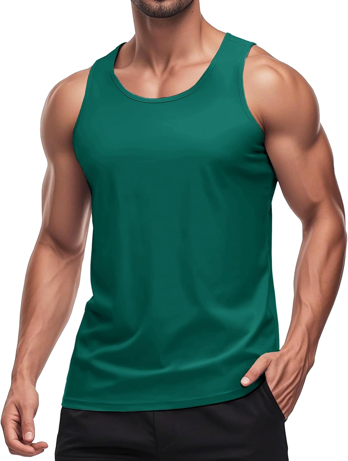 Herren Tank Top schnelltrocknend Sommer Training Muskel ärmellose Shirts für Bodybuilding - Bild 52 von 137