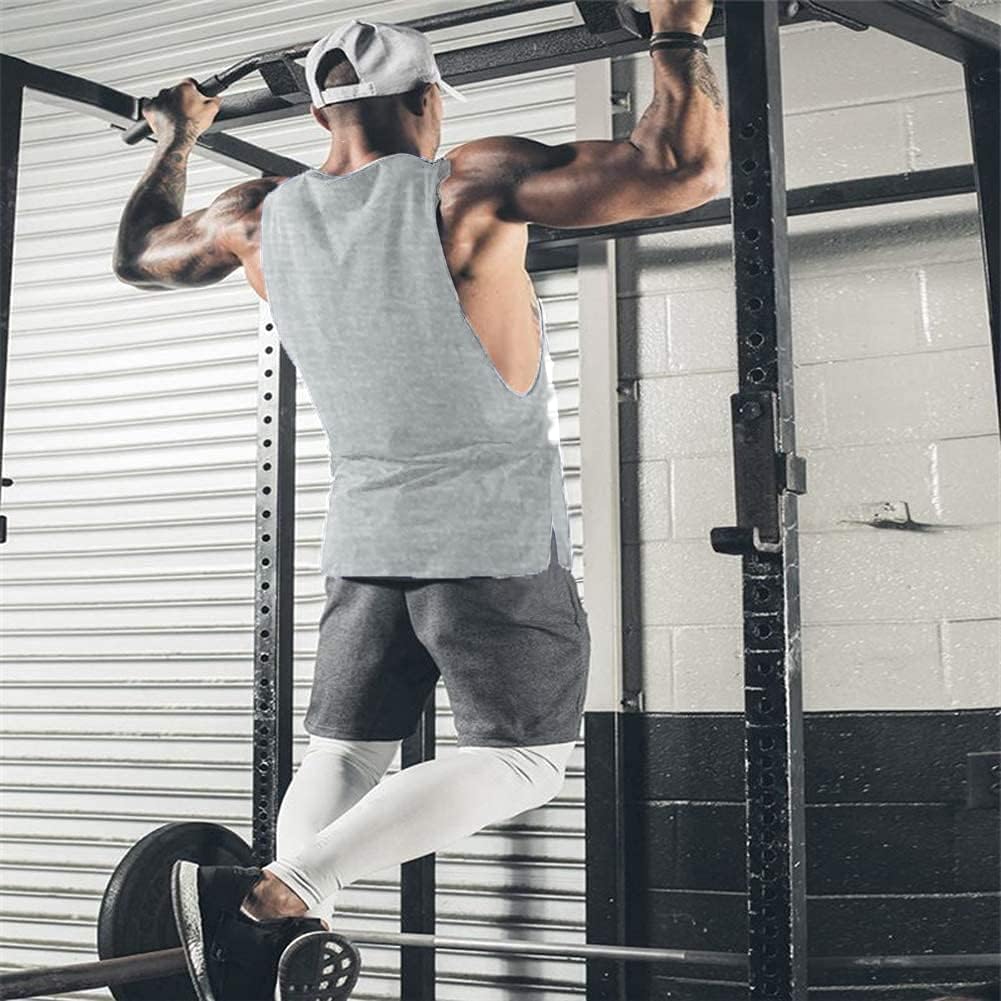 Herren Training Tank Top Gym Bodybuilding Ärmellos Muskel T-Shirts Abgeschnittene Shirts - Bild 63 von 117