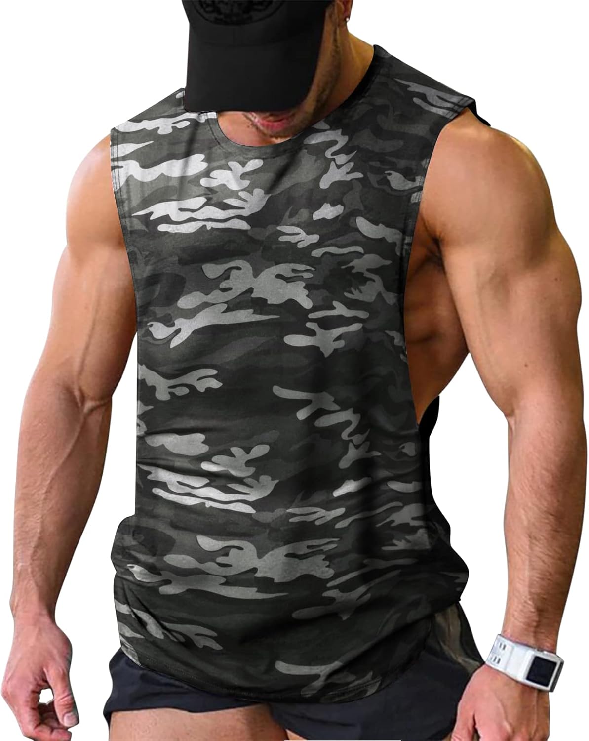 Herren Training Tank Top Gym Bodybuilding Ärmellos Muskel T-Shirts Abgeschnittene Shirts - Bild 65 von 117