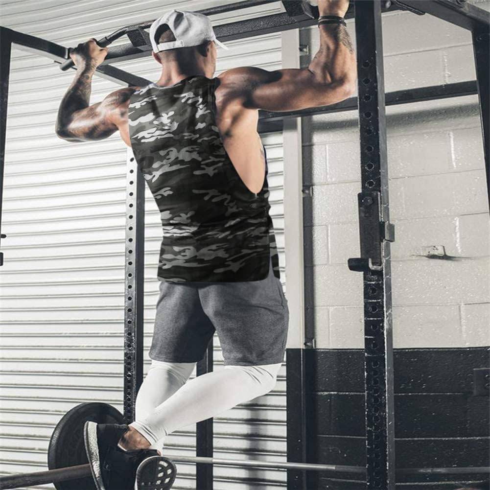 Herren Training Tank Top Gym Bodybuilding Ärmellos Muskel T-Shirts Abgeschnittene Shirts - Bild 66 von 117