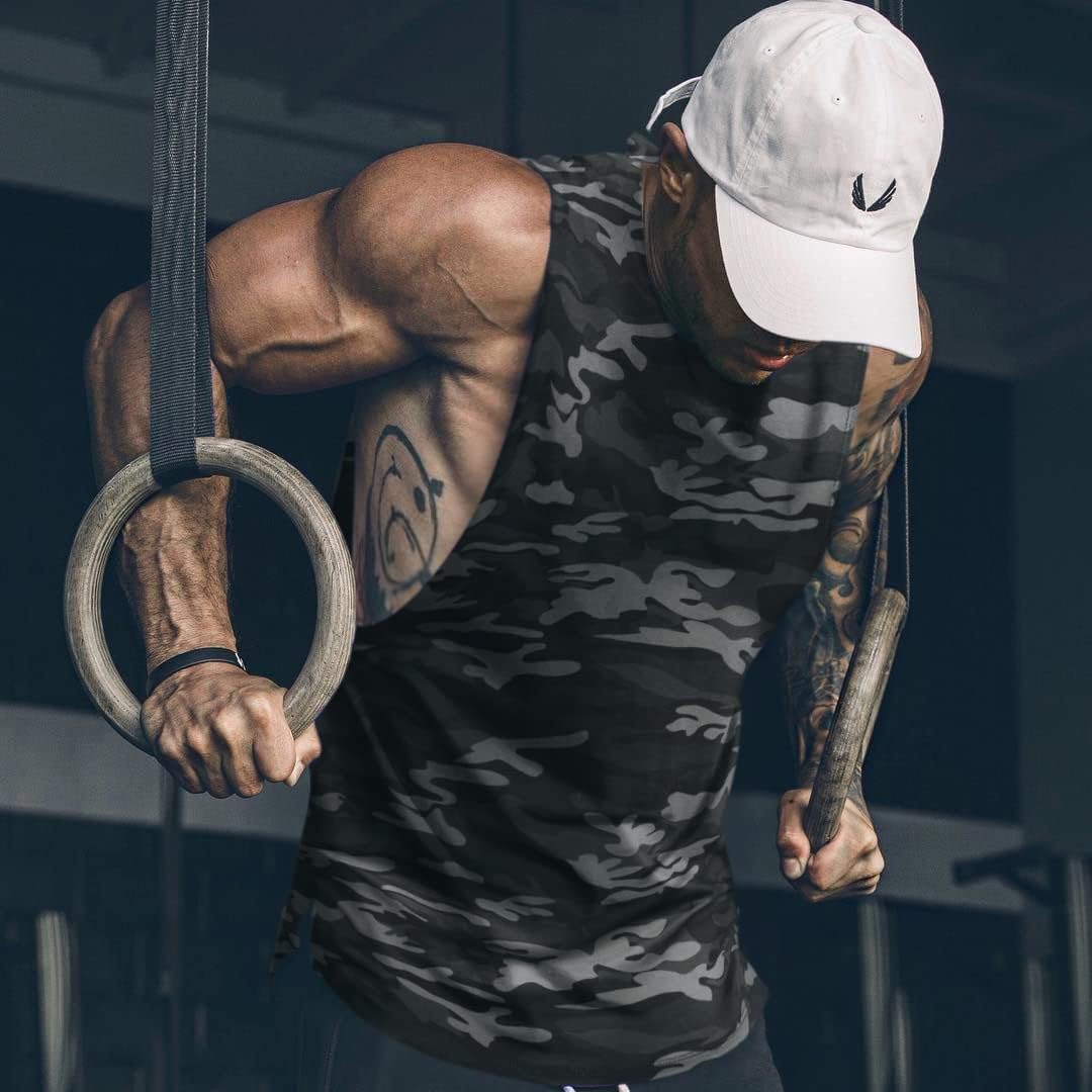 Herren Training Tank Top Gym Bodybuilding Ärmellos Muskel T-Shirts Abgeschnittene Shirts - Bild 67 von 117