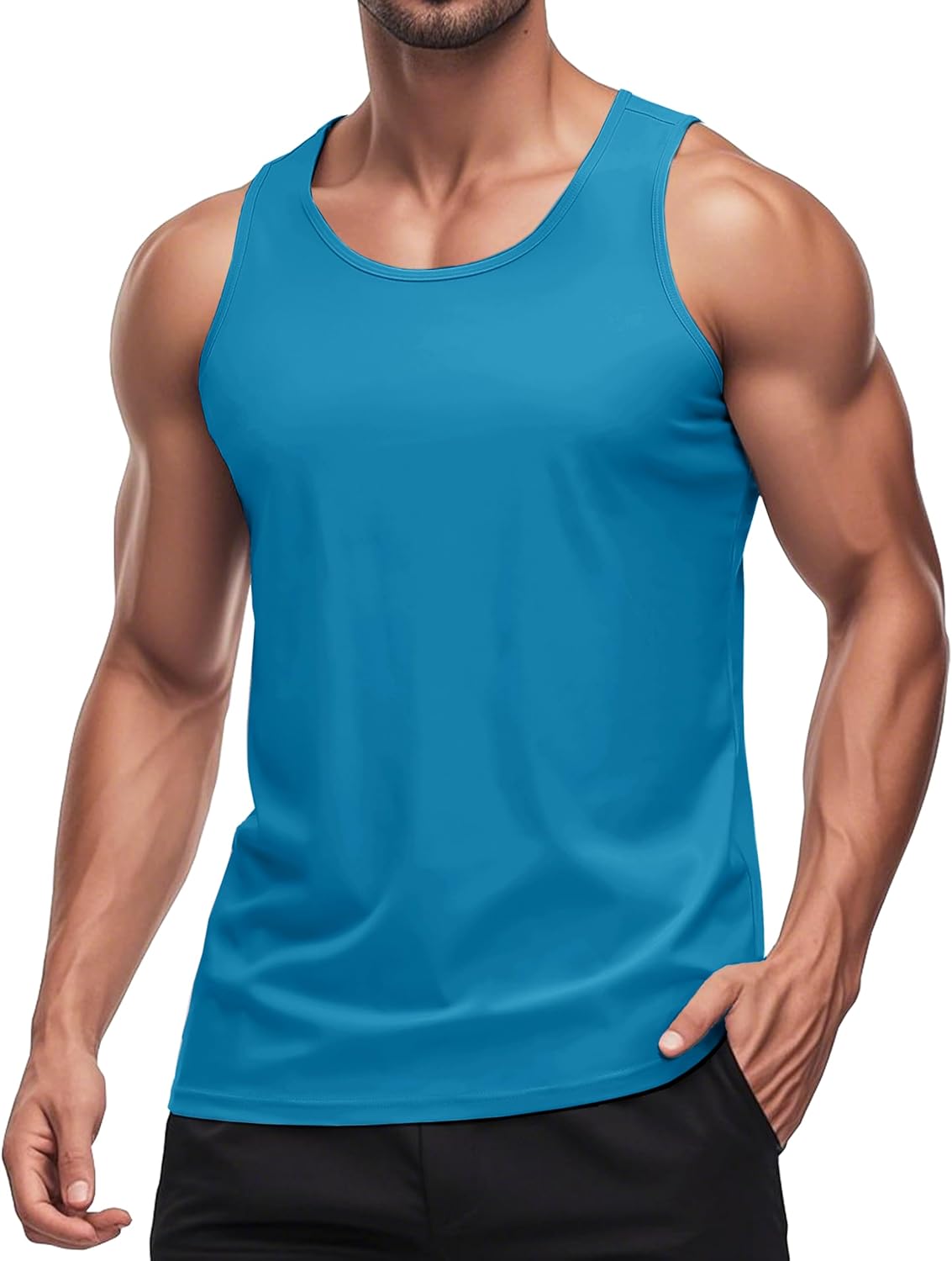 Herren Tank Top schnelltrocknend Sommer Training Muskel ärmellose Shirts für Bodybuilding - Bild 62 von 137