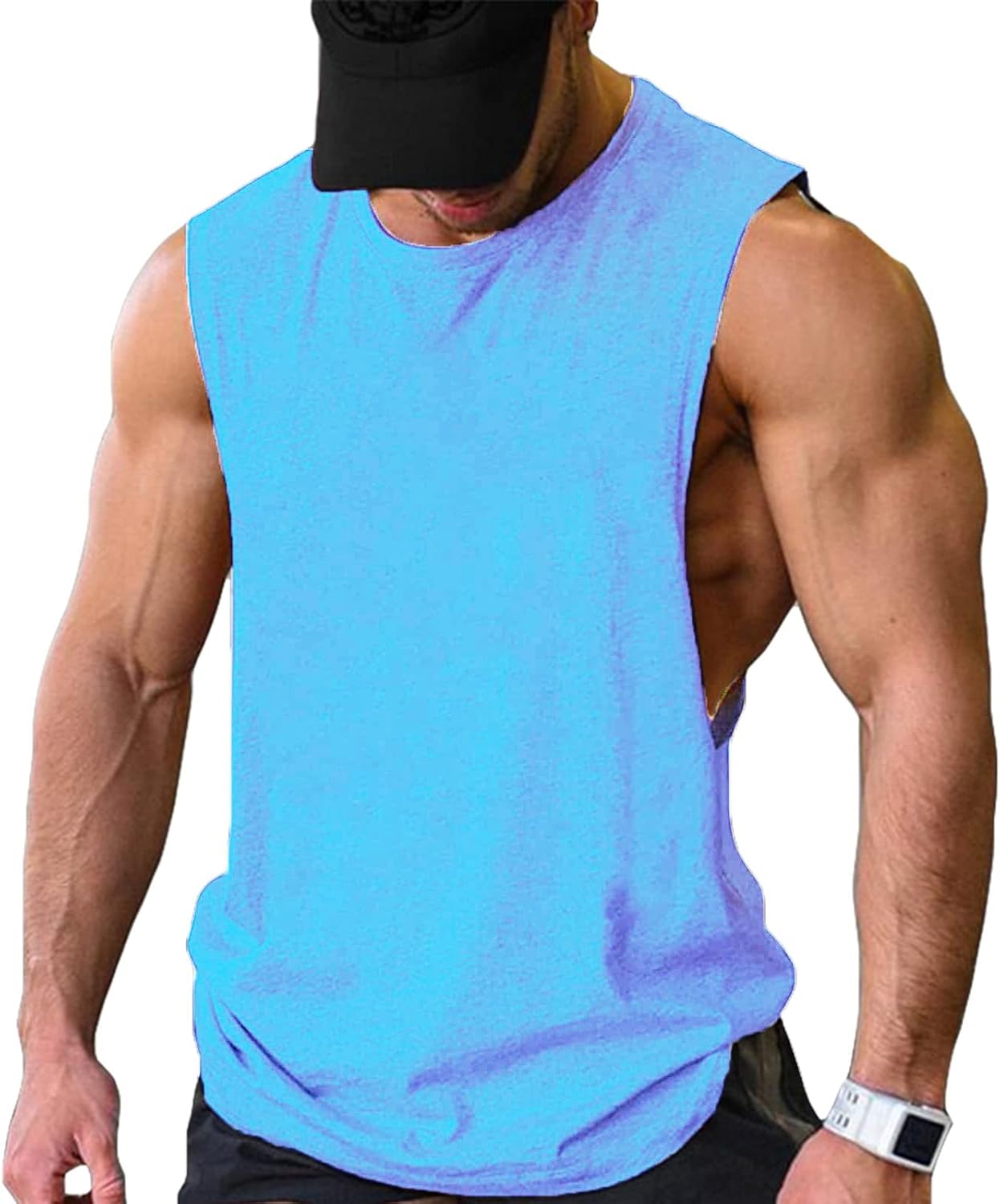 Herren Training Tank Top Gym Bodybuilding Ärmellos Muskel T-Shirts Abgeschnittene Shirts - Bild 81 von 117