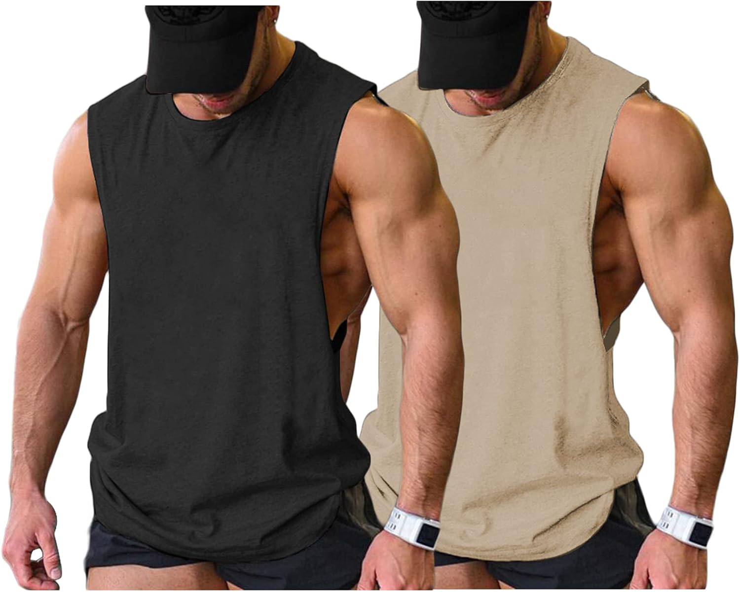 Herren Training Tank Top Gym Bodybuilding Ärmellos Muskel T-Shirts Abgeschnittene Shirts - Bild 85 von 117