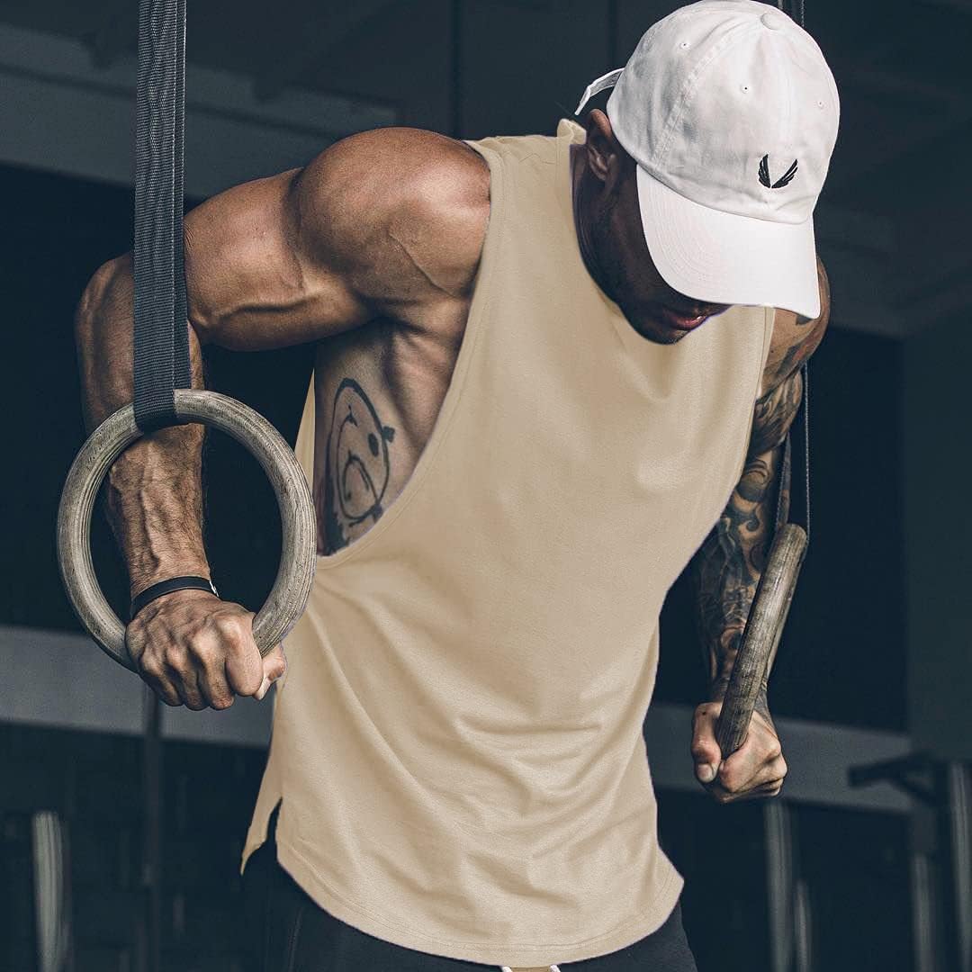 Herren Training Tank Top Gym Bodybuilding Ärmellos Muskel T-Shirts Abgeschnittene Shirts - Bild 87 von 117