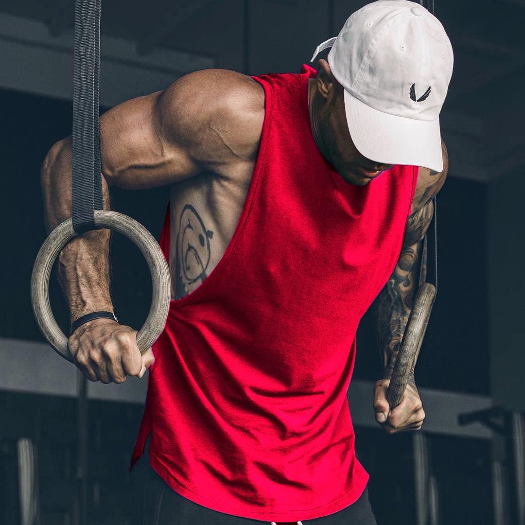 Herren Training Tank Top Gym Bodybuilding Ärmellos Muskel T-Shirts Abgeschnittene Shirts - Bild 93 von 117