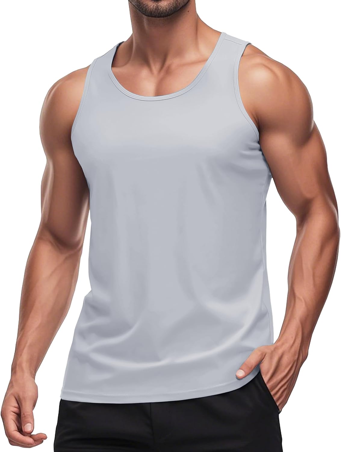 Herren Tank Top schnelltrocknend Sommer Training Muskel ärmellose Shirts für Bodybuilding - Bild 74 von 137