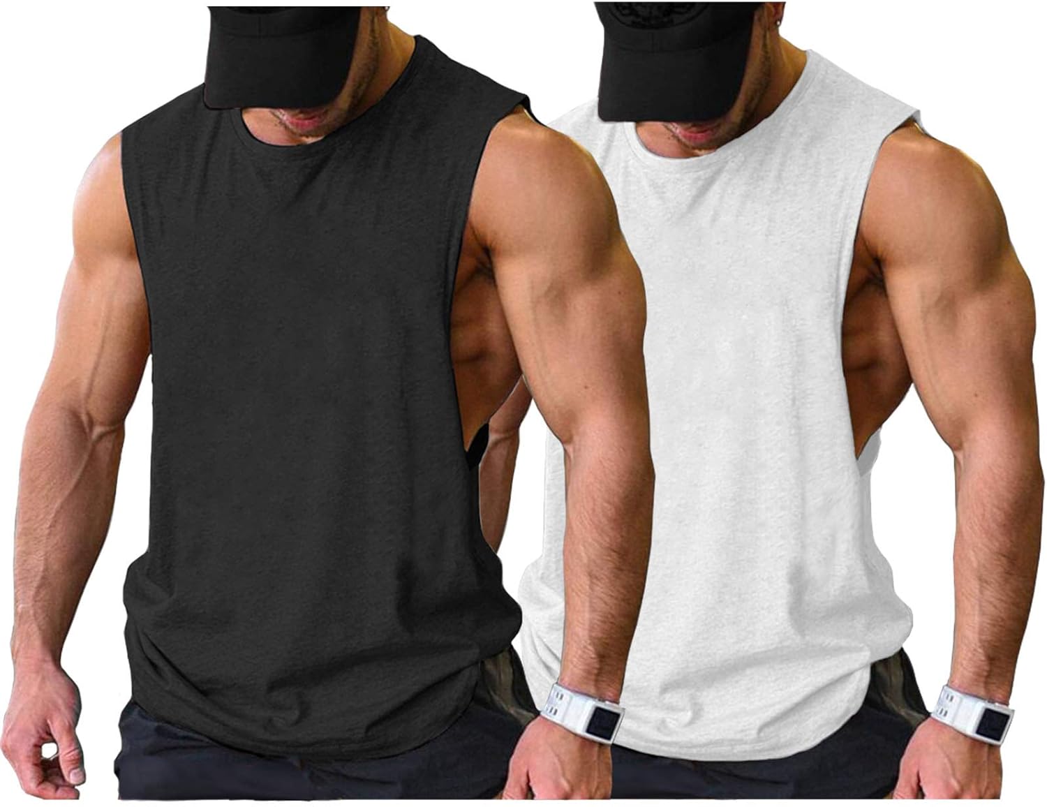Herren Training Tank Top Gym Bodybuilding Ärmellos Muskel T-Shirts Abgeschnittene Shirts - Bild 96 von 117