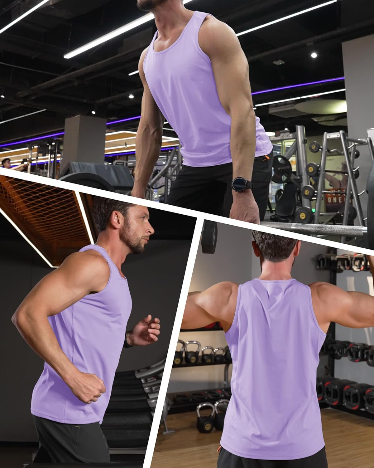 Herren Tank Top schnelltrocknend Sommer Training Muskel ärmellose Shirts für Bodybuilding - Bild 80 von 137