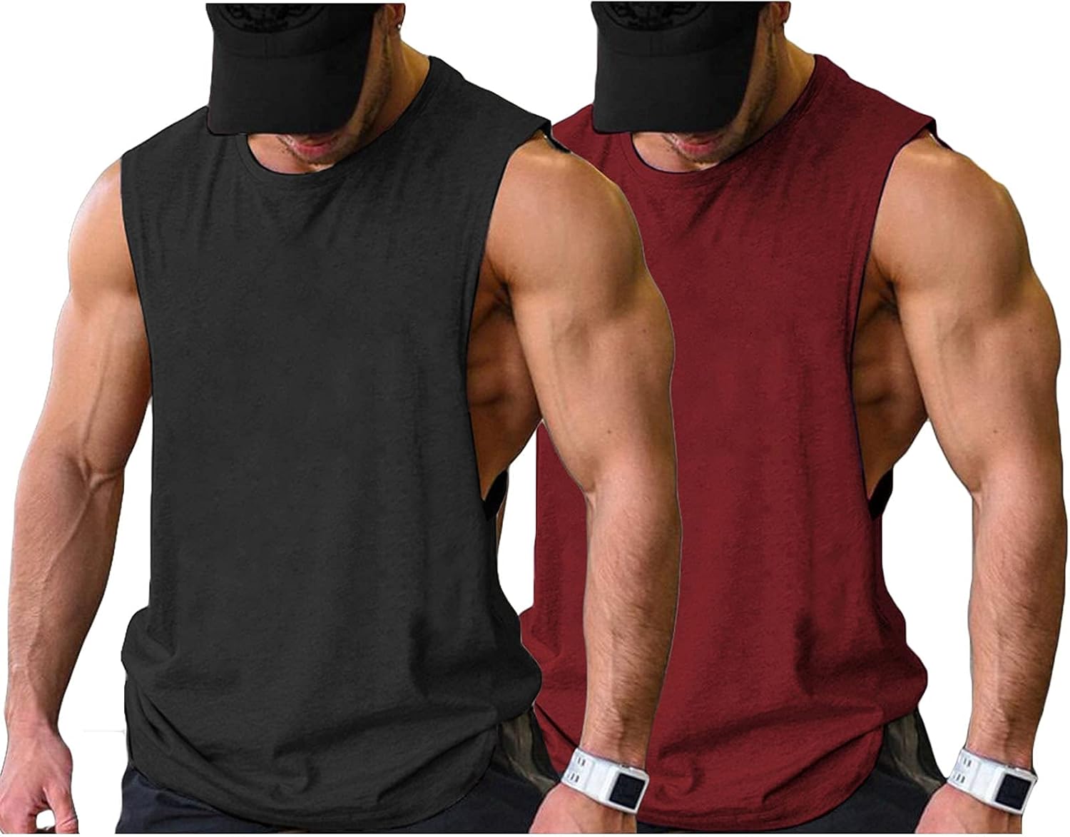 Herren Training Tank Top Gym Bodybuilding Ärmellos Muskel T-Shirts Abgeschnittene Shirts - Bild 101 von 117