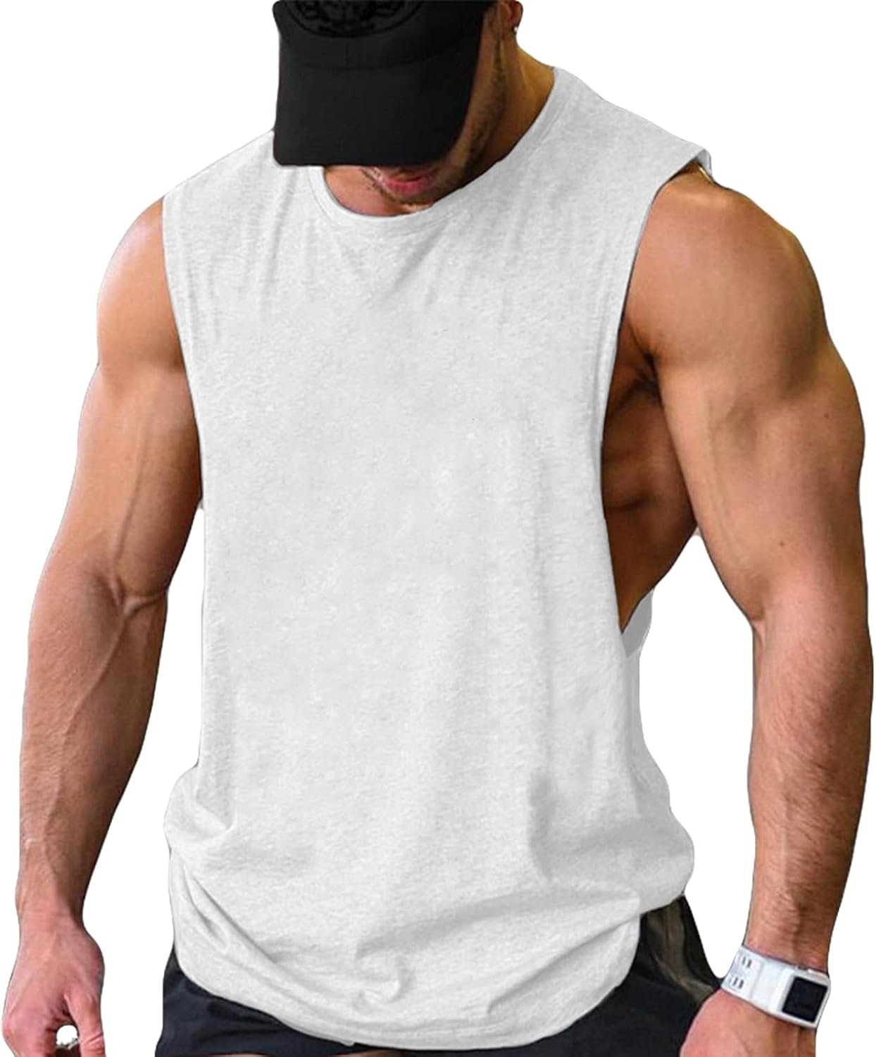 Herren Training Tank Top Gym Bodybuilding Ärmellos Muskel T-Shirts Abgeschnittene Shirts - Bild 105 von 117