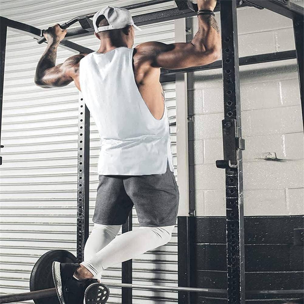 Herren Training Tank Top Gym Bodybuilding Ärmellos Muskel T-Shirts Abgeschnittene Shirts - Bild 108 von 117