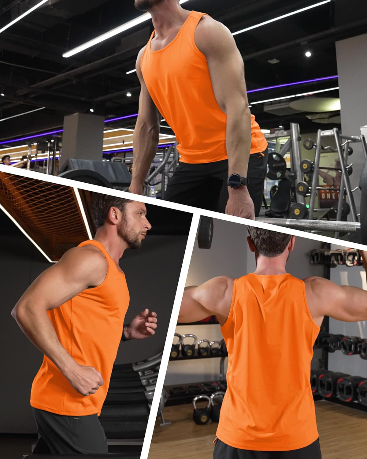 Herren Tank Top schnelltrocknend Sommer Training Muskel ärmellose Shirts für Bodybuilding - Bild 87 von 137