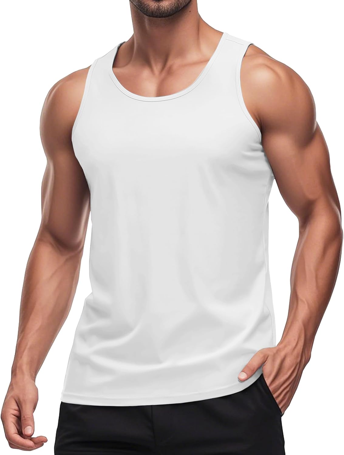 Herren Tank Top schnelltrocknend Sommer Training Muskel ärmellose Shirts für Bodybuilding - Bild 88 von 137