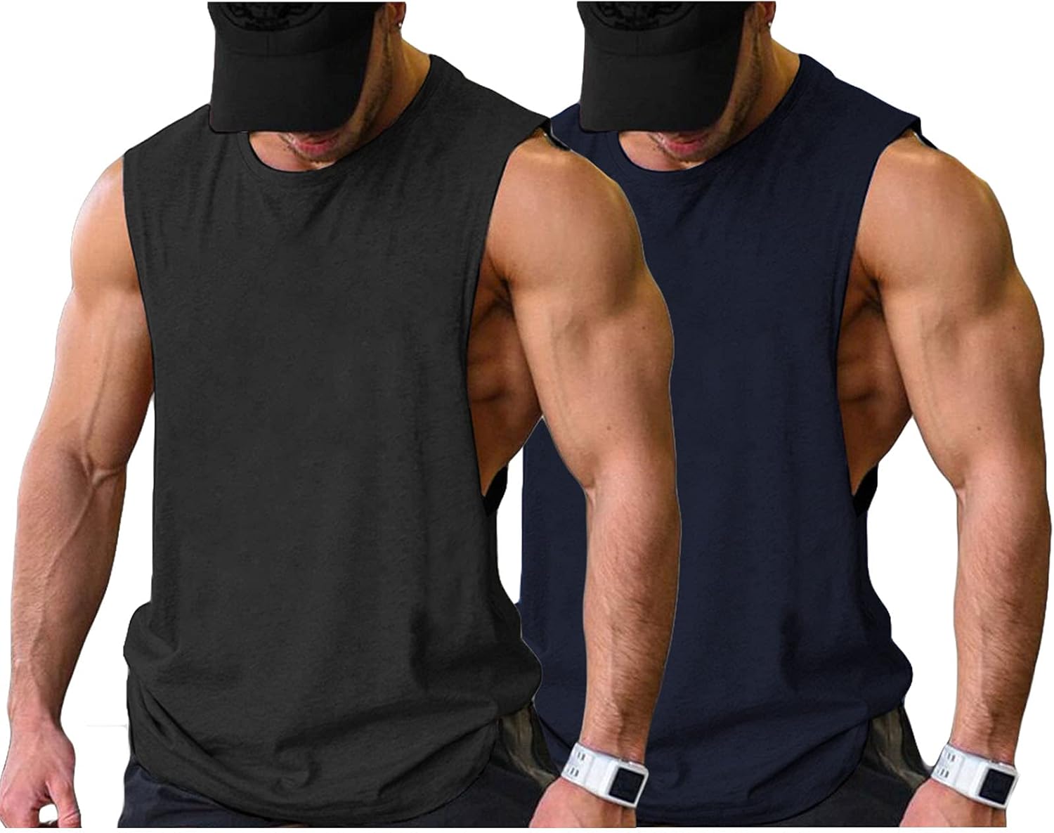 Herren Training Tank Top Gym Bodybuilding Ärmellos Muskel T-Shirts Abgeschnittene Shirts - Bild 111 von 117