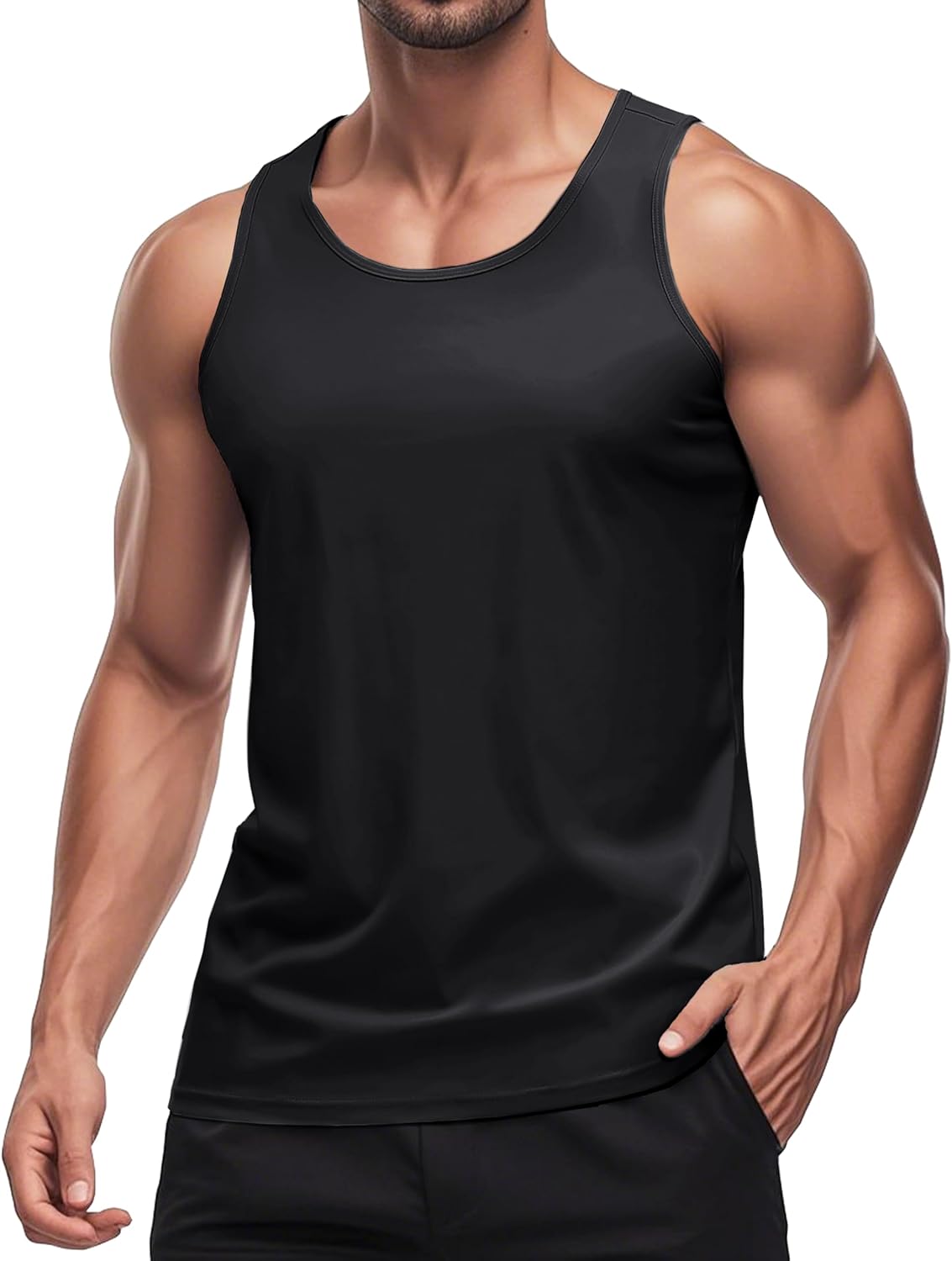 Herren Tank Top schnelltrocknend Sommer Training Muskel ärmellose Shirts für Bodybuilding - Bild 94 von 137