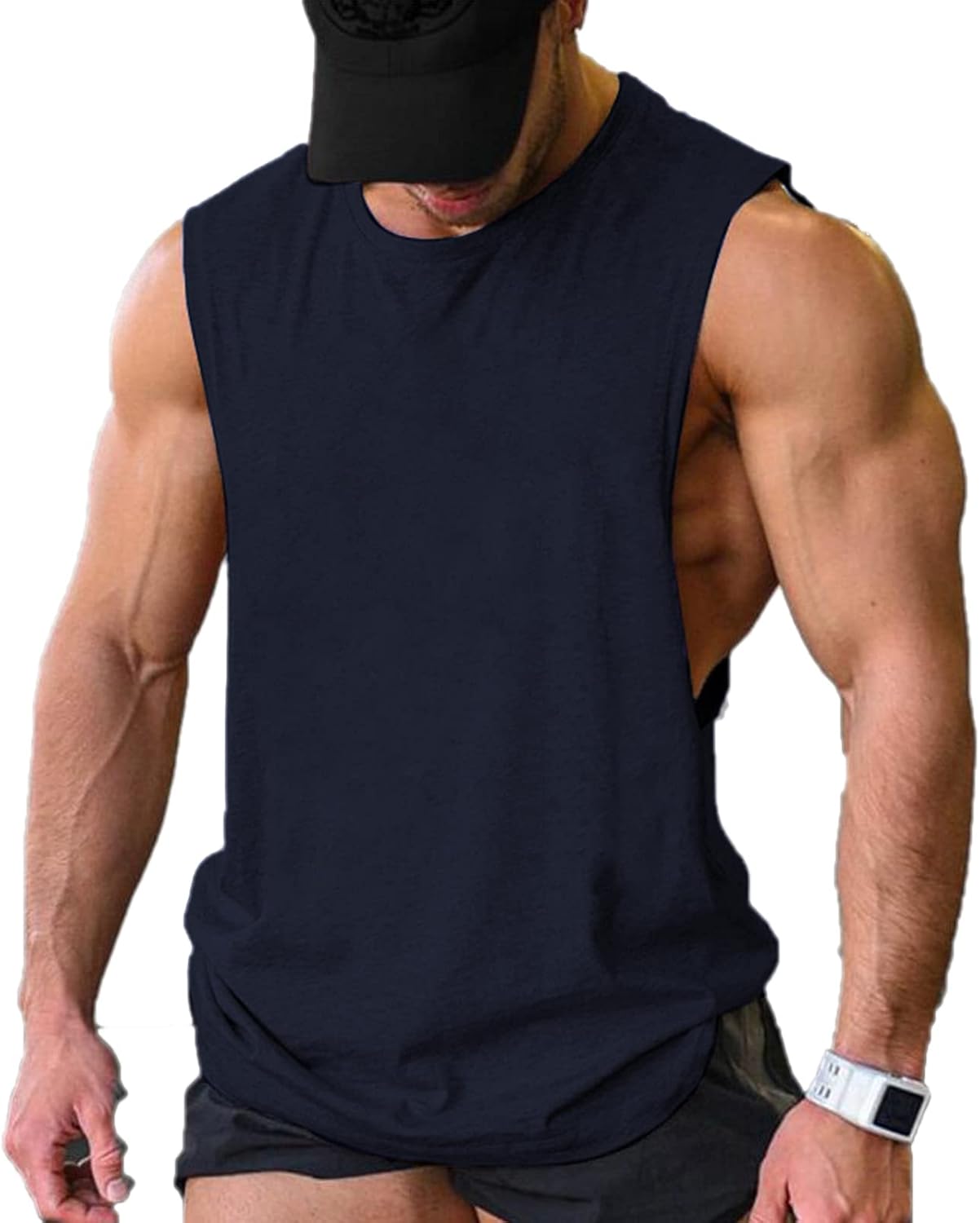 Herren Training Tank Top Gym Bodybuilding Ärmellos Muskel T-Shirts Abgeschnittene Shirts - Bild 116 von 117