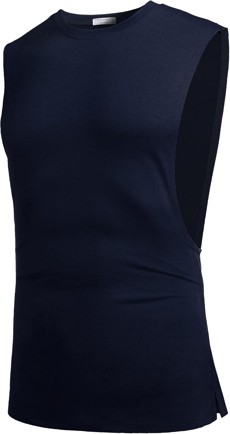 Herren Training Tank Top Gym Bodybuilding Ärmellos Muskel T-Shirts Abgeschnittene Shirts - Bild 117 von 117
