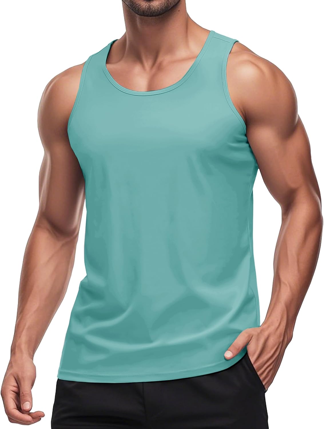 Herren Tank Top schnelltrocknend Sommer Training Muskel ärmellose Shirts für Bodybuilding - Bild 106 von 137