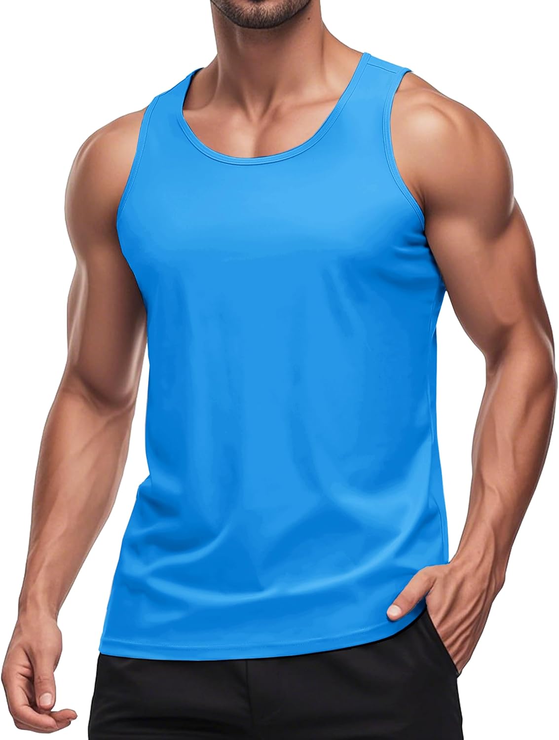 Herren Tank Top schnelltrocknend Sommer Training Muskel ärmellose Shirts für Bodybuilding - Bild 112 von 137