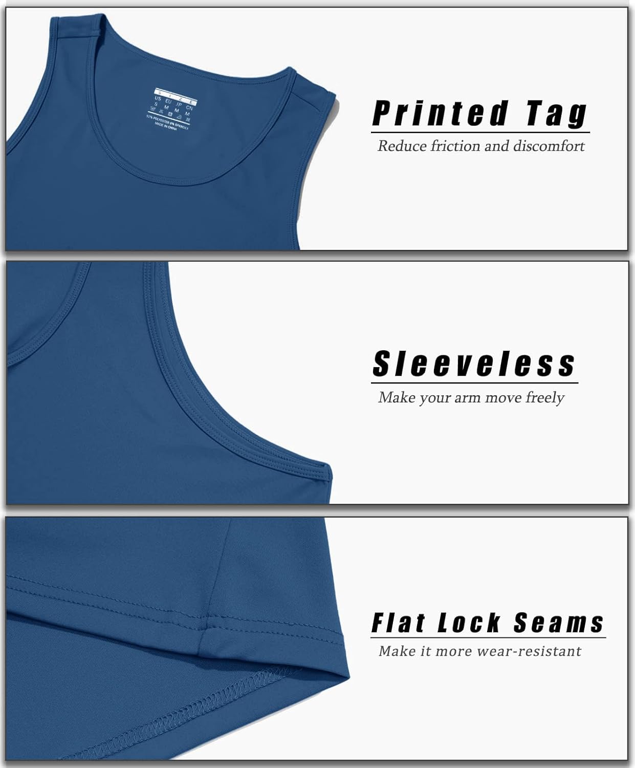 Herren Tank Top schnelltrocknend Sommer Training Muskel ärmellose Shirts für Bodybuilding - Bild 128 von 137