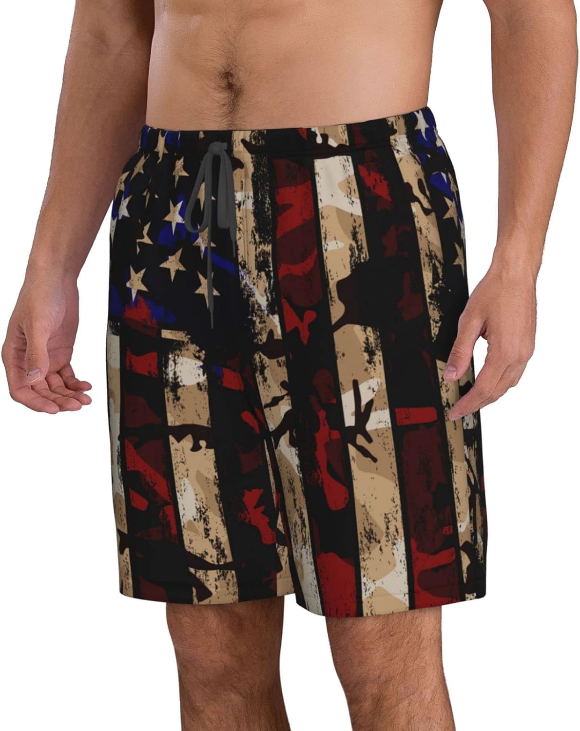 Men's Swim Trunks Beach Board Shorts Quick Dry Swimwear Sports with Pockets - Picture 32 of 99